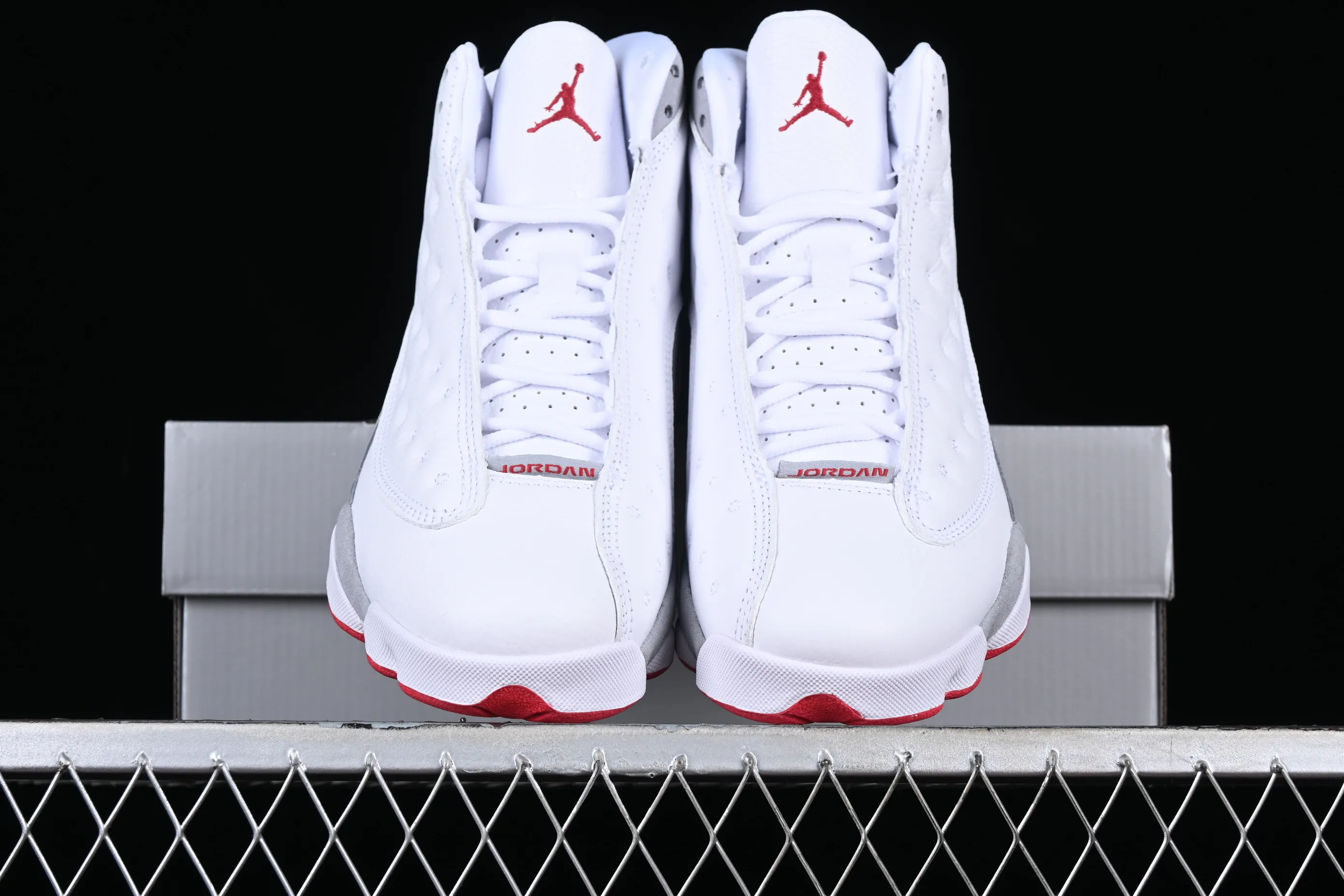 All categories Air Jordan Jordan series basketball shoes Air Jordan 13 pure original Air Jordan 13 Retro "Wolf Grey" AJ13 Joe 13 wolf gray first layer real carbon real cat eye 414571-160